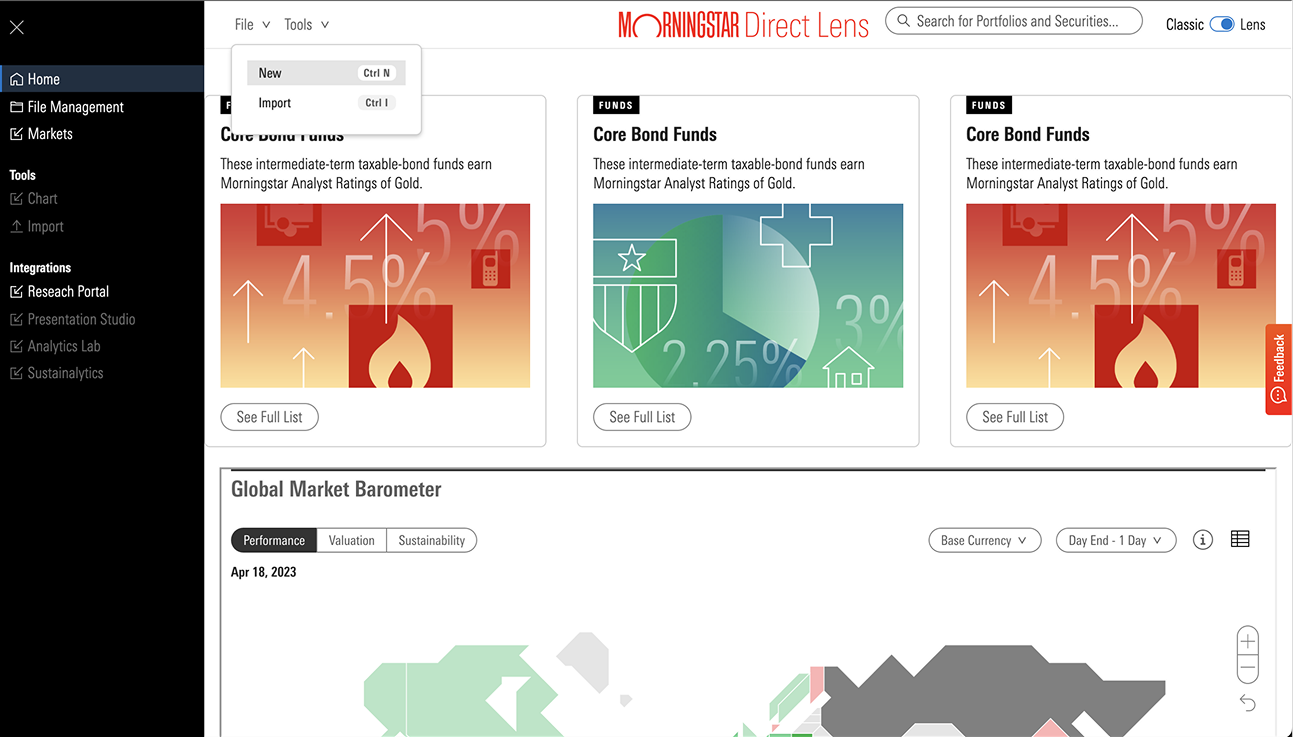 Morningstar Direct Lens